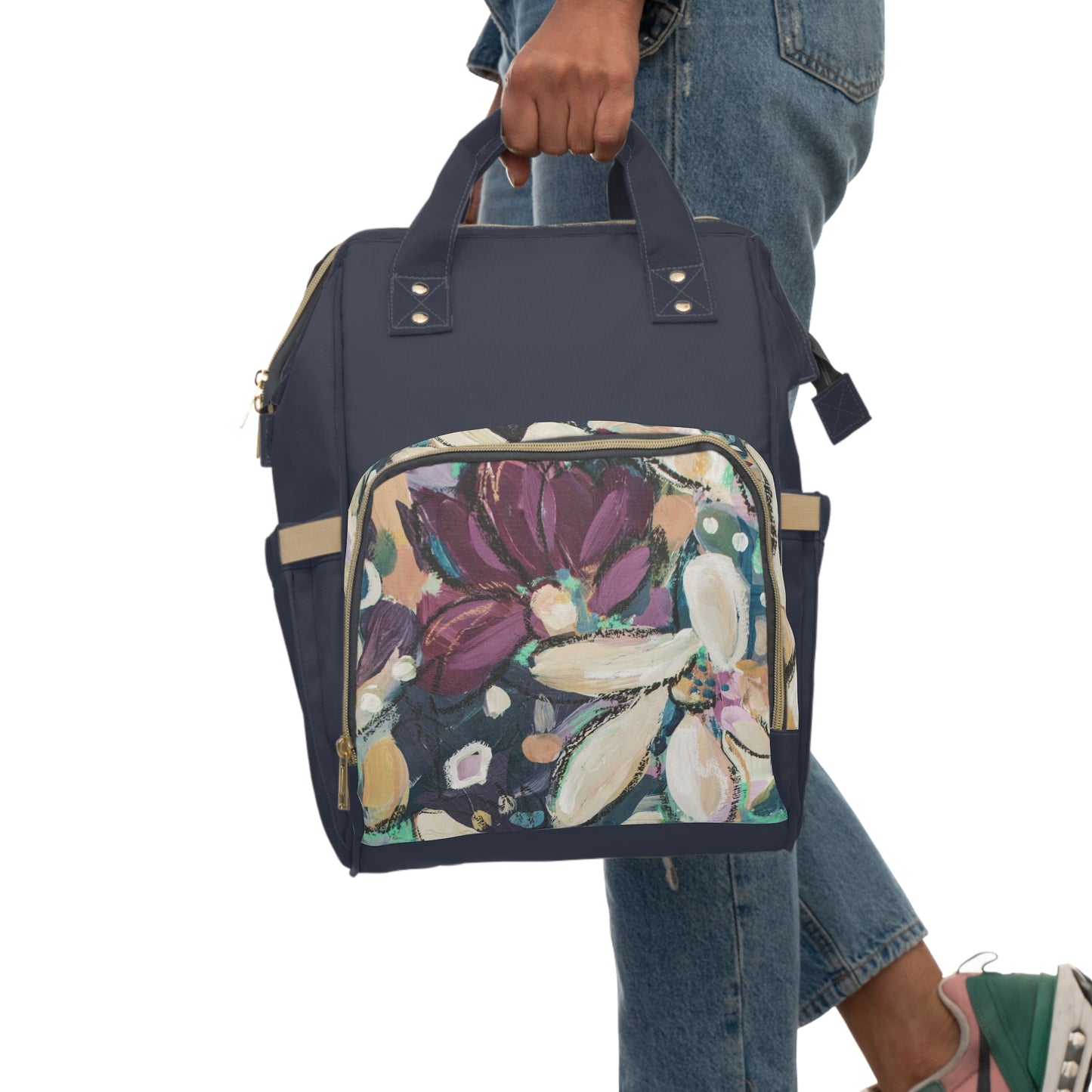 Flower Fix Simple, Multifunctional Diaper Backpack