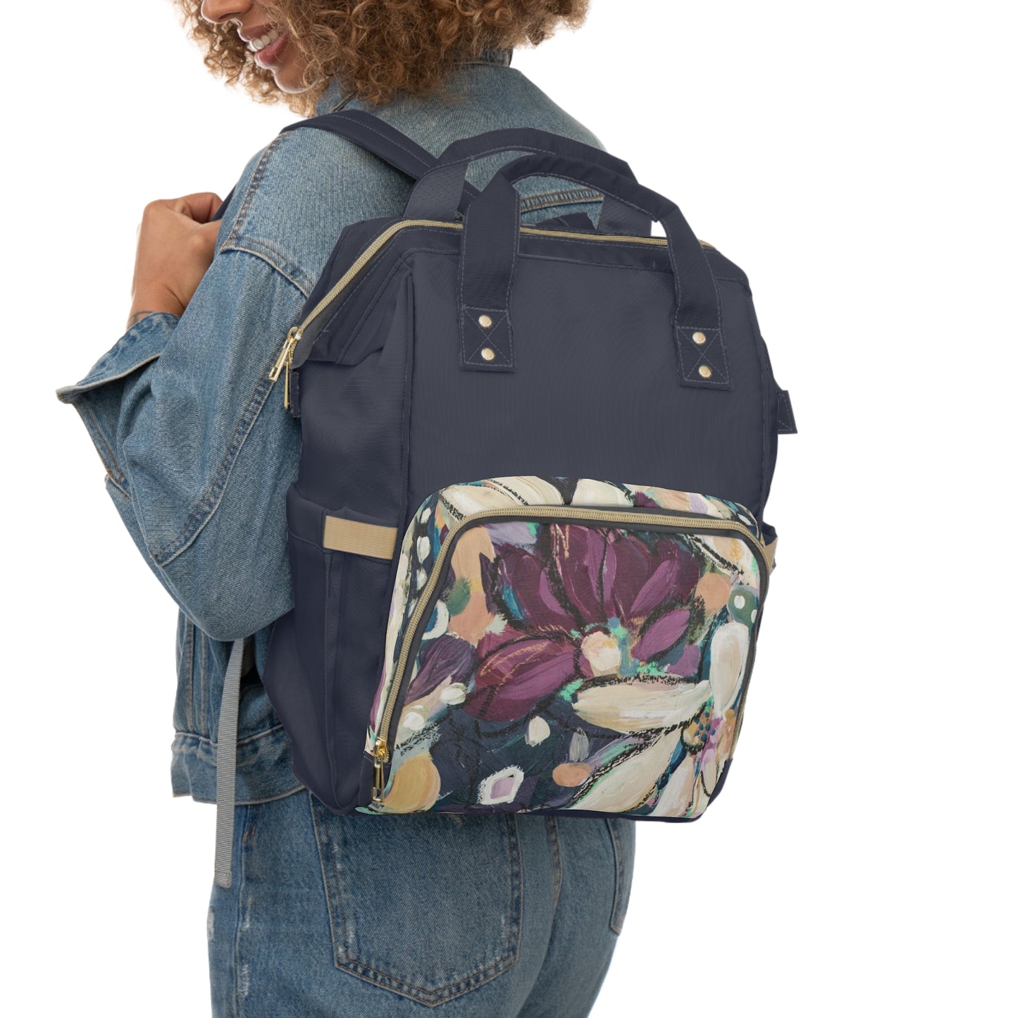 Flower Fix Simple, Multifunctional Diaper Backpack