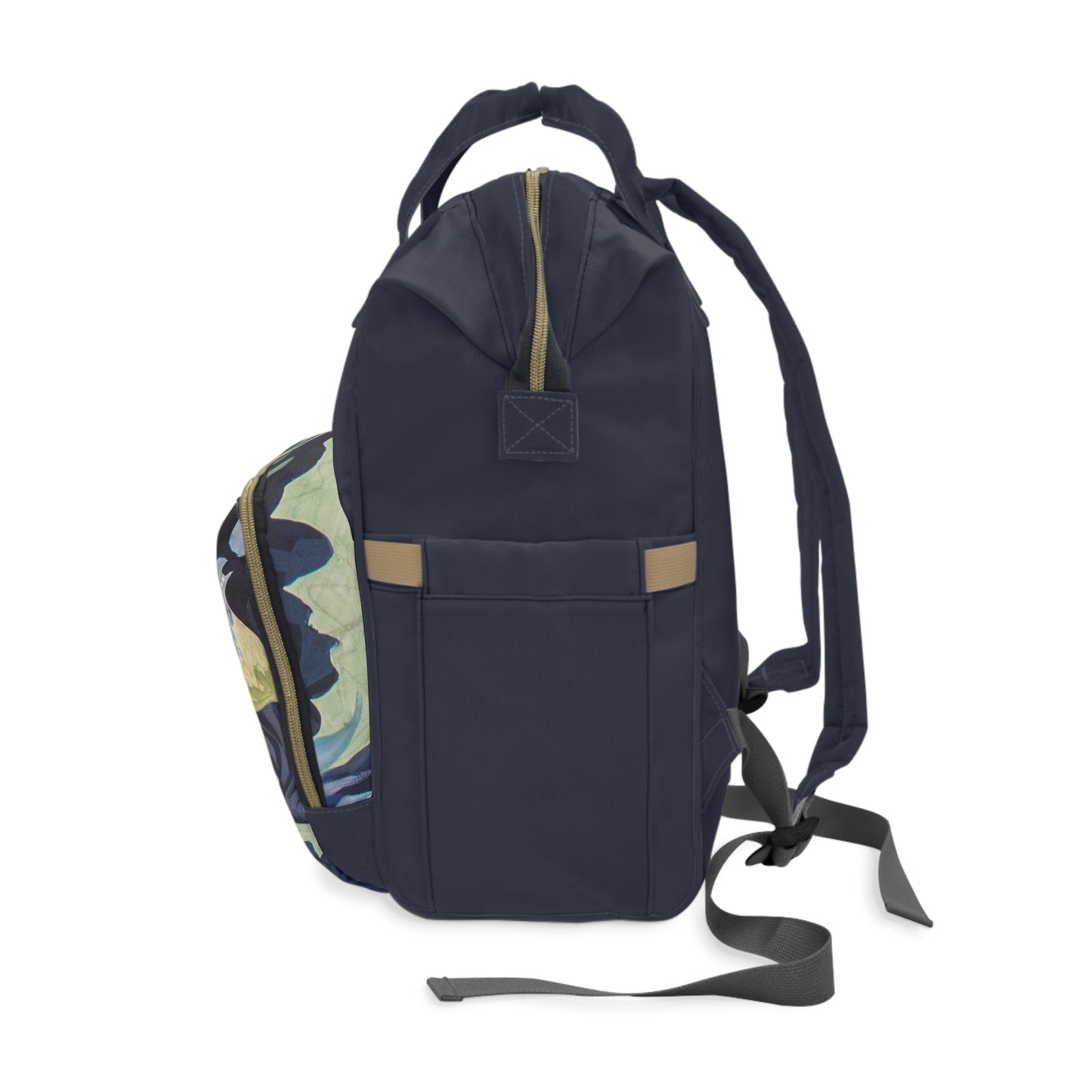 Blue Nightfall Simple, Multifunctional Diaper Backpack