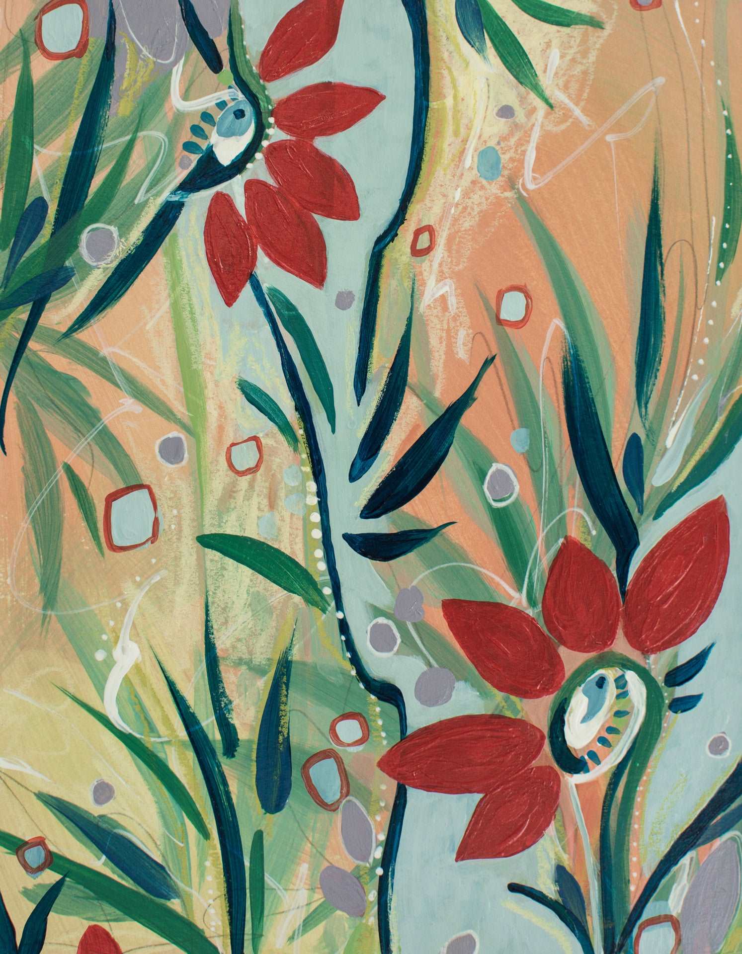 Footsteps in the Distance 3/4 Painting