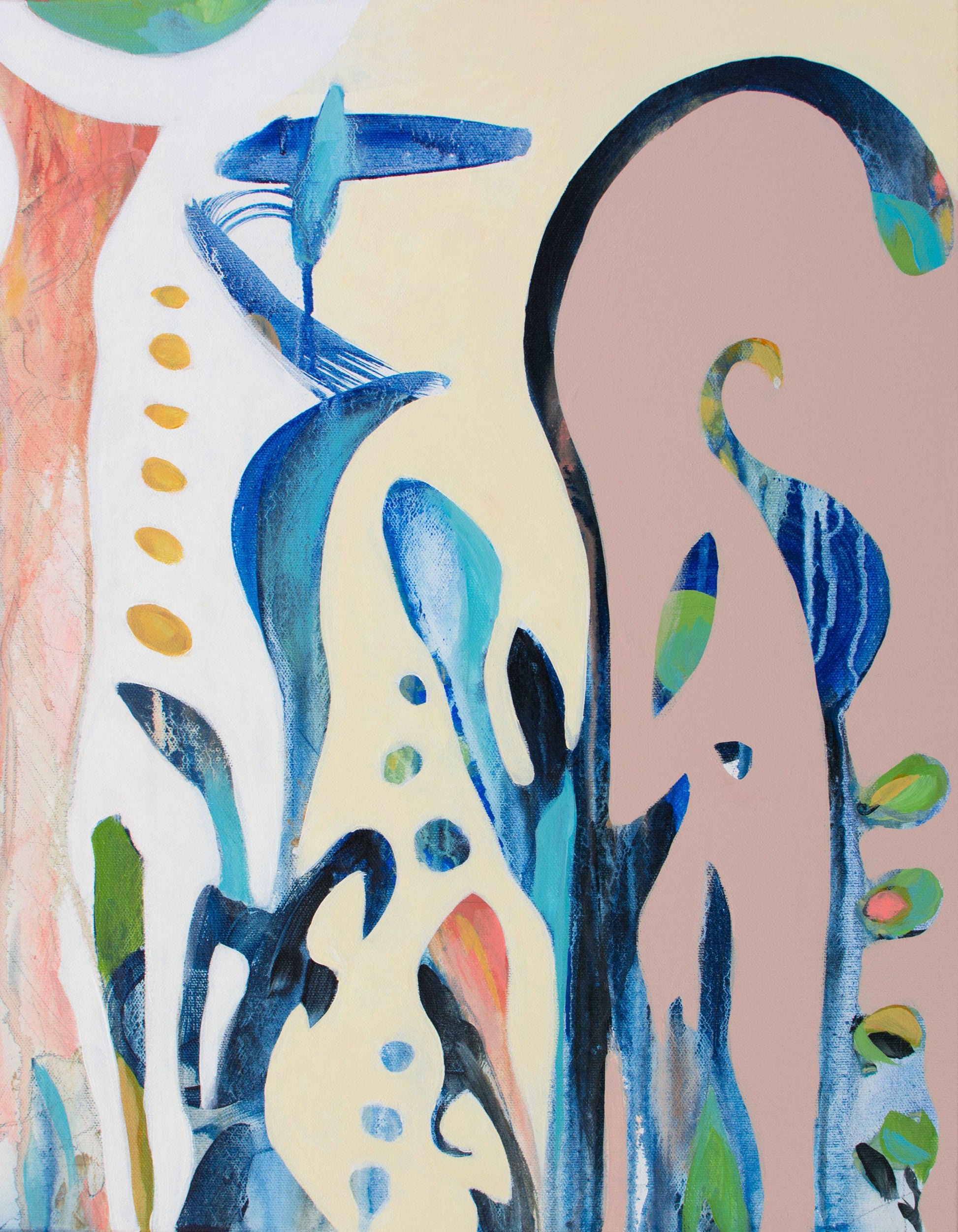 DOVE, Original abstract canvas painting for sale