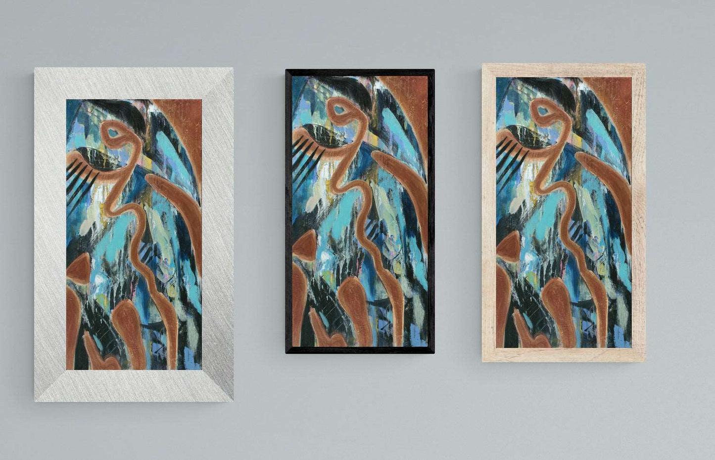 CROW, Original abstract canvas painting for sale