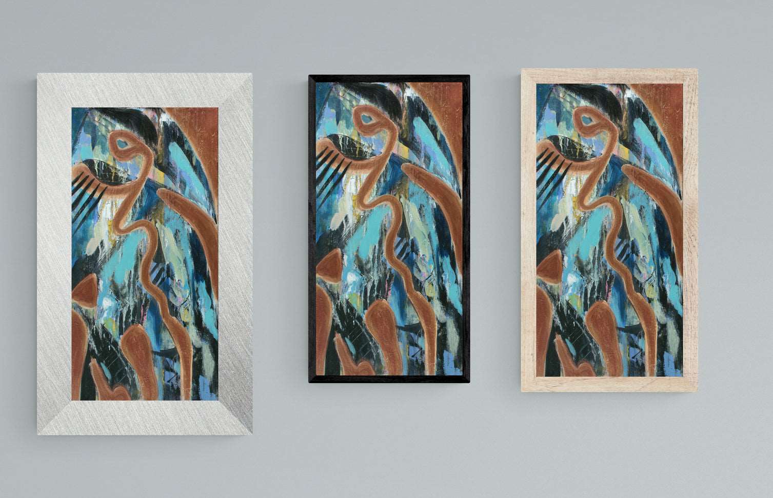 CROW, Original abstract canvas painting for sale