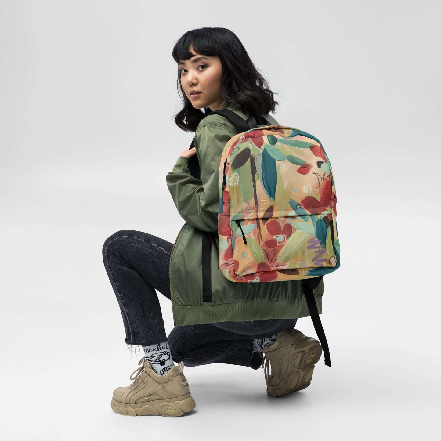 Asking for flowers Backpack