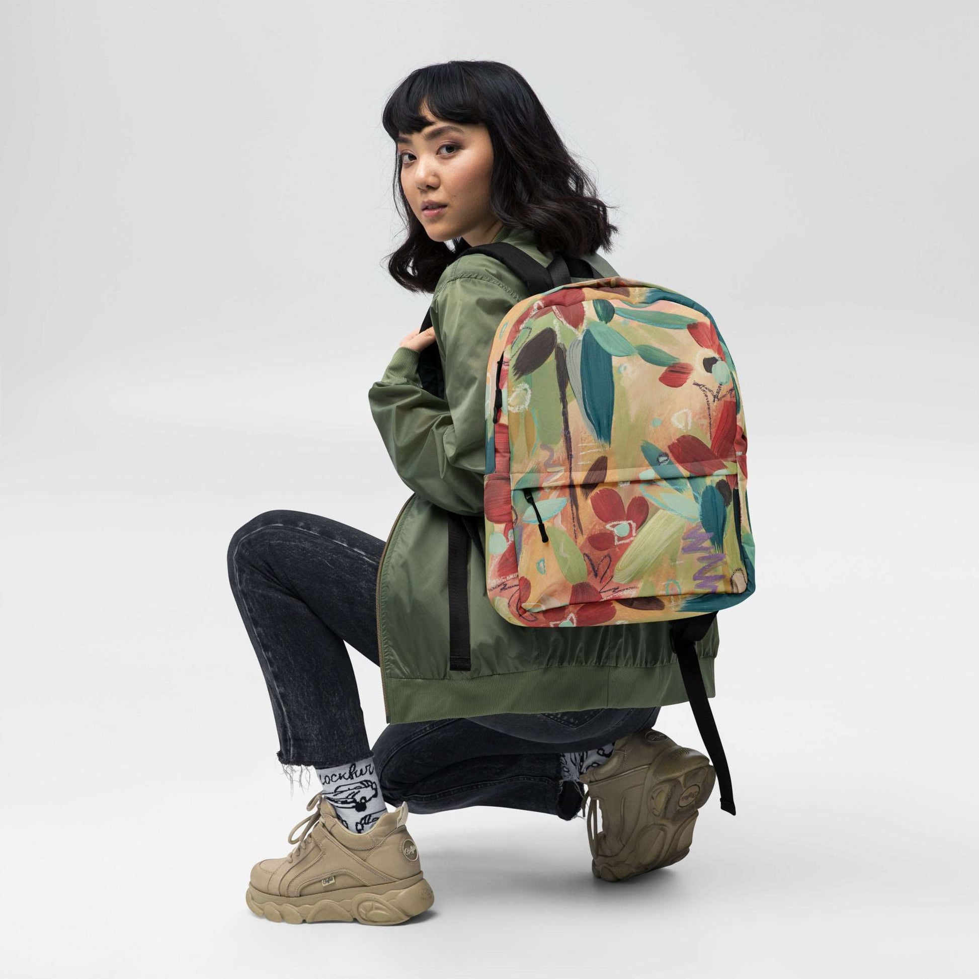 Asking for flowers Backpack