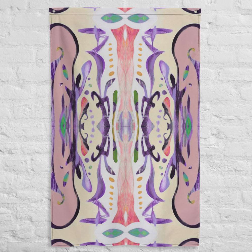 Dove Purple Tapestry Flag