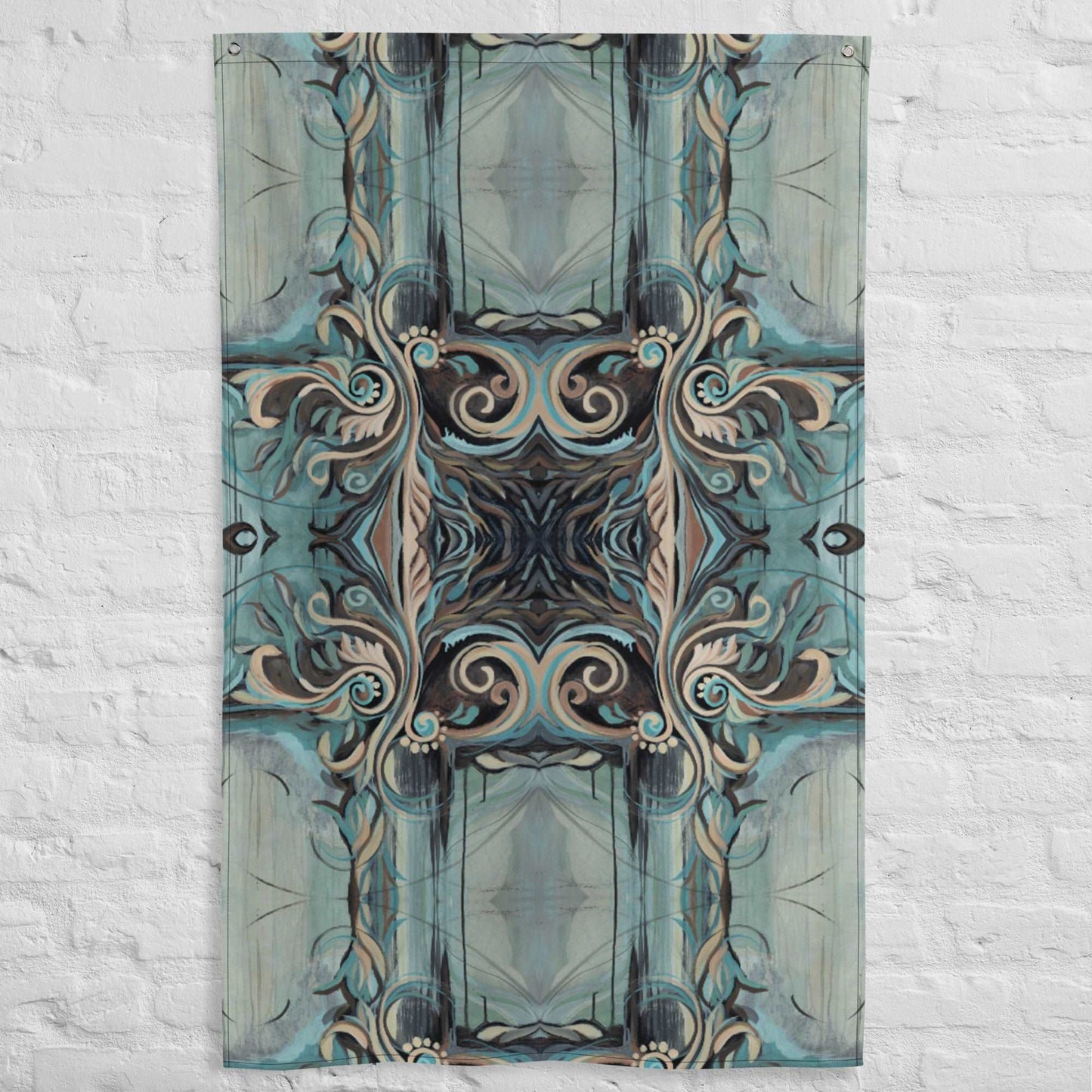 Flourish with Freedom Tapestry Flag