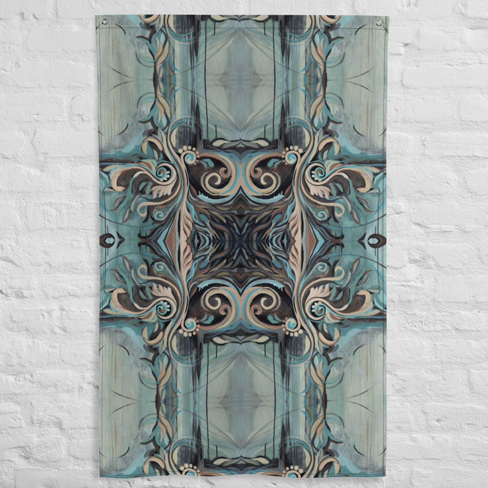 Flourish with Freedom Tapestry Flag