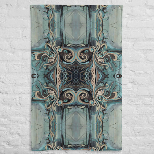 Flourish with Freedom Tapestry Flag