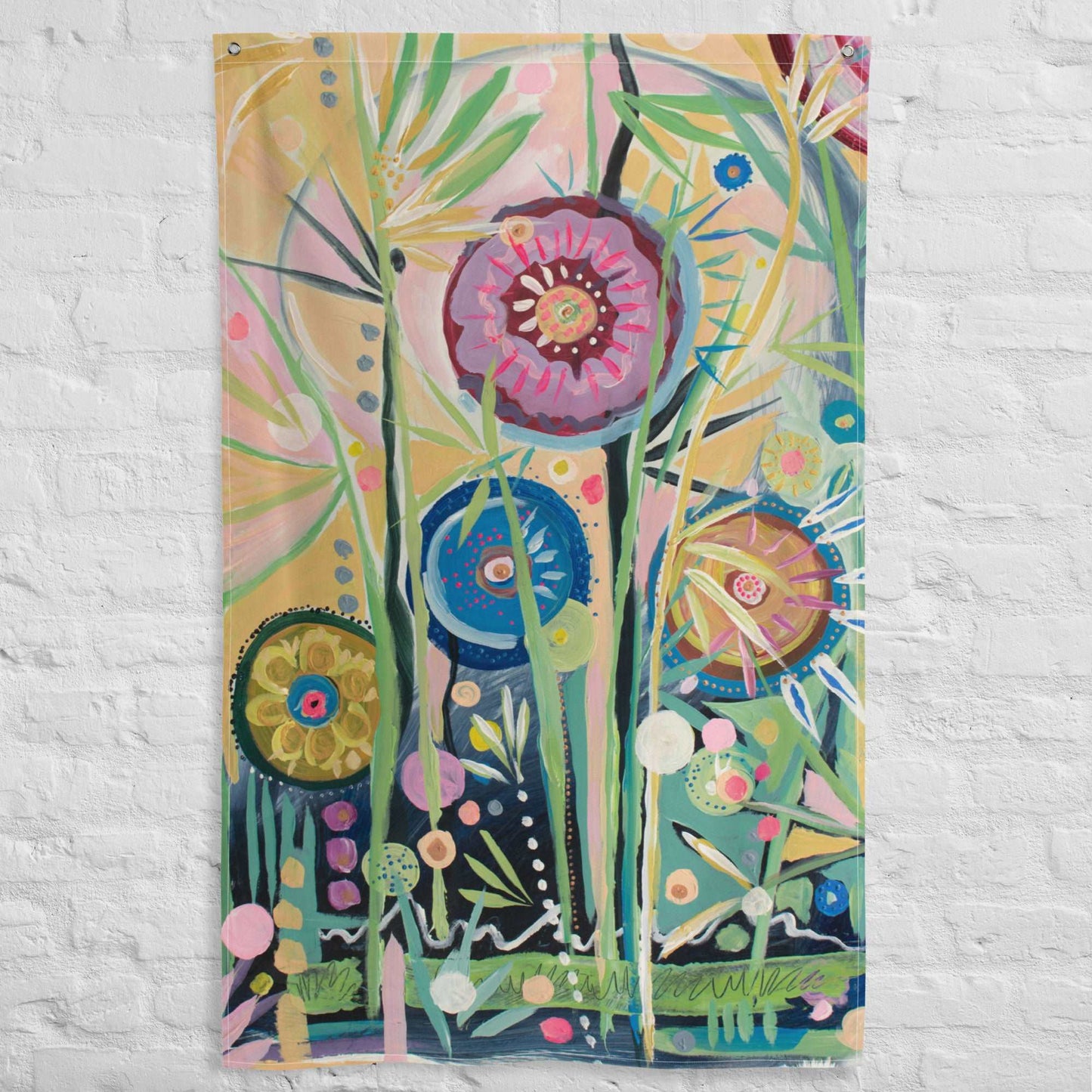 Efflorescence Tapestry Flag