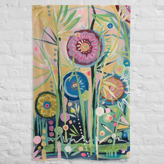 Efflorescence Tapestry Flag