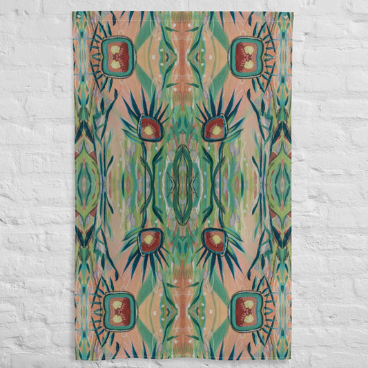 Footsteps in the Distance 1 Tapestry Flag