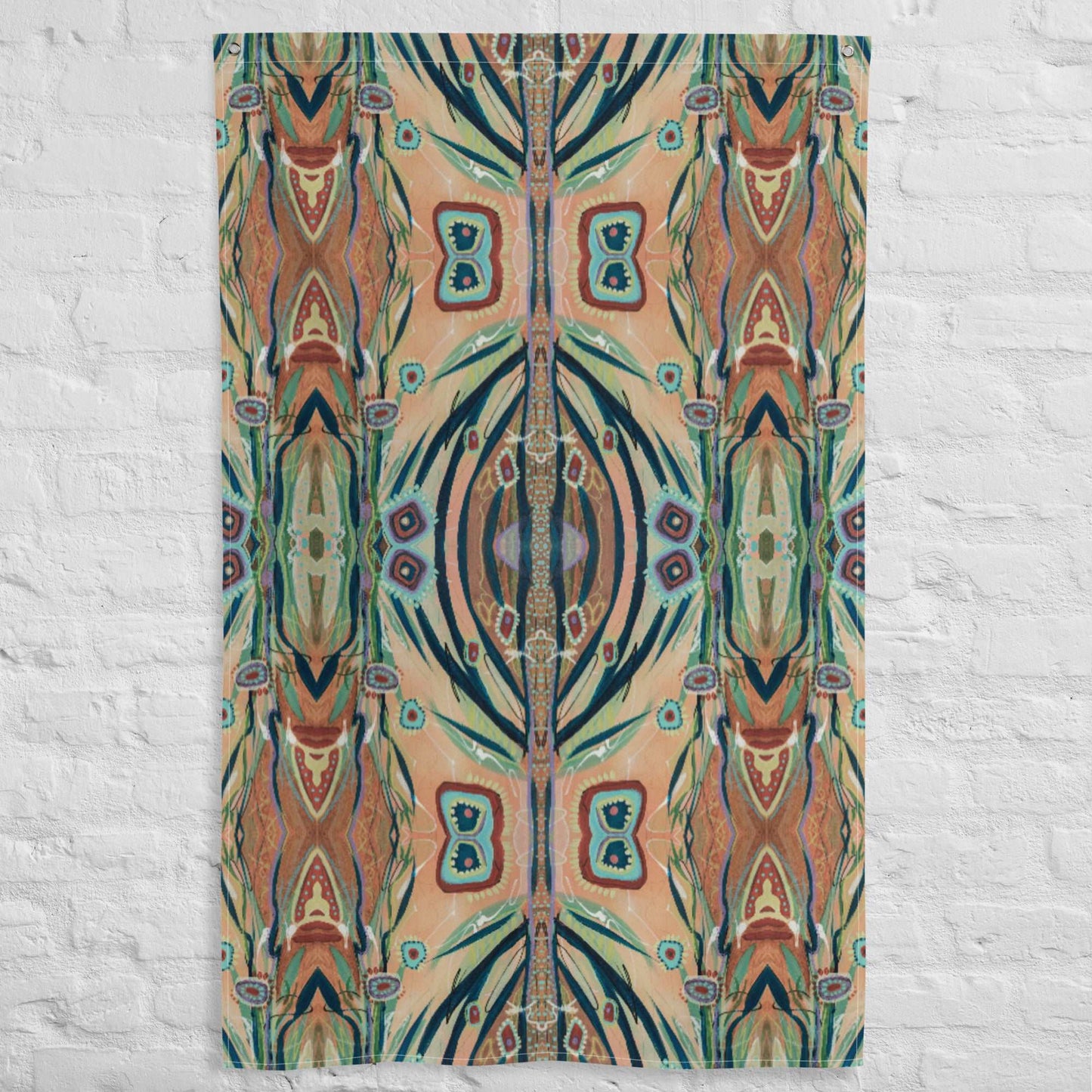 Footsteps in the Distance 4 Tapestry Flag