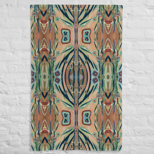 Footsteps in the Distance 4 Tapestry Flag