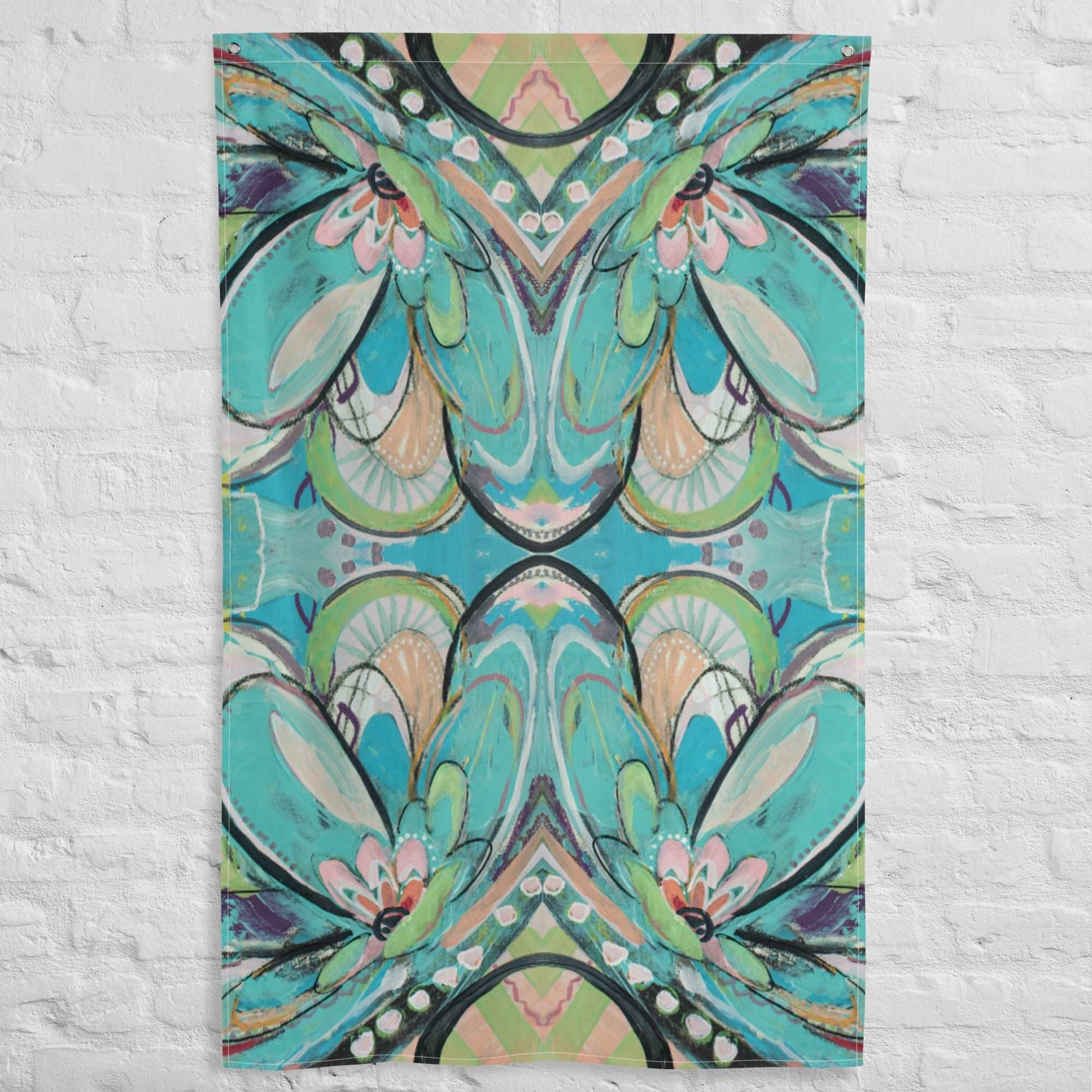 Female of the Species 3 Tapestry Flag