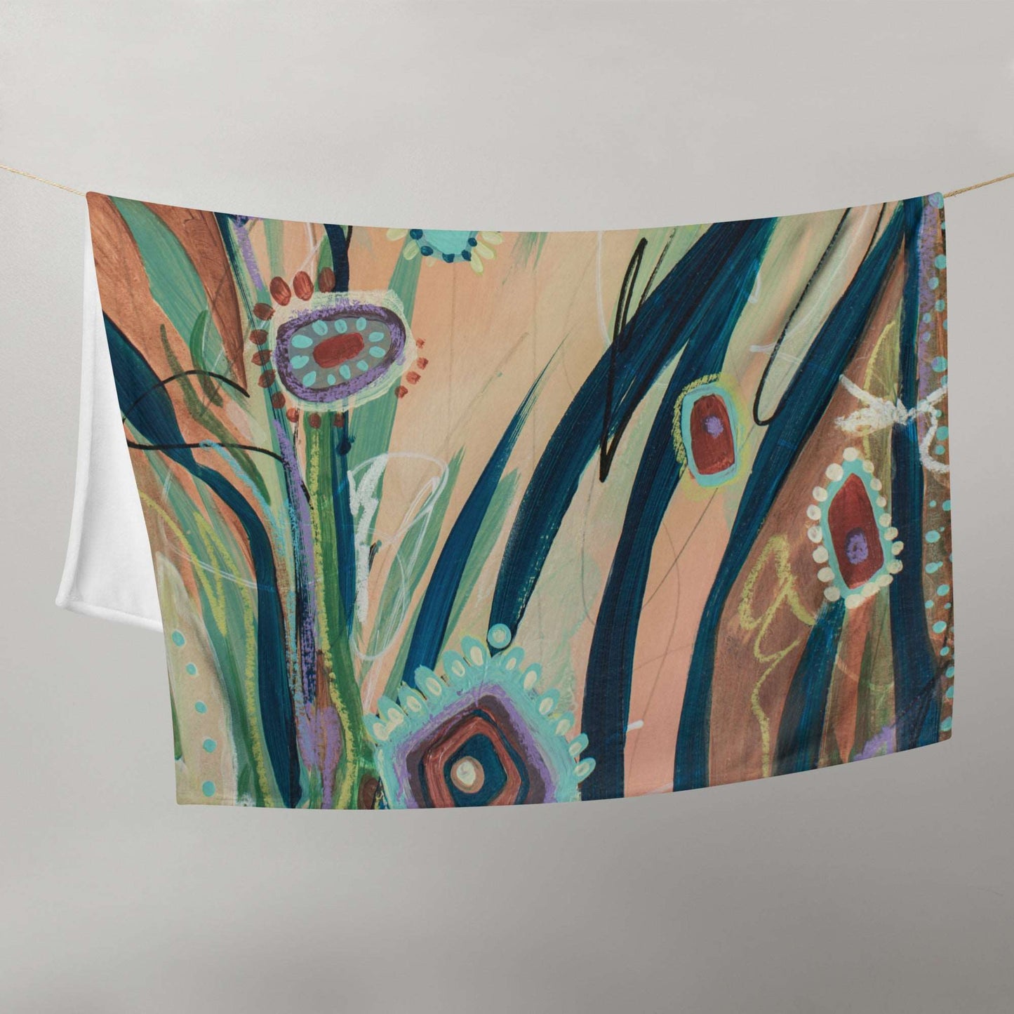 Footsteps in the Distance 4,  Throw Blanket