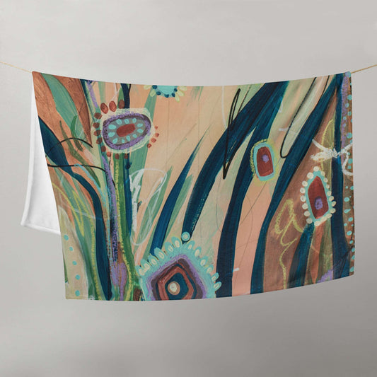 Footsteps in the Distance 4,  Throw Blanket