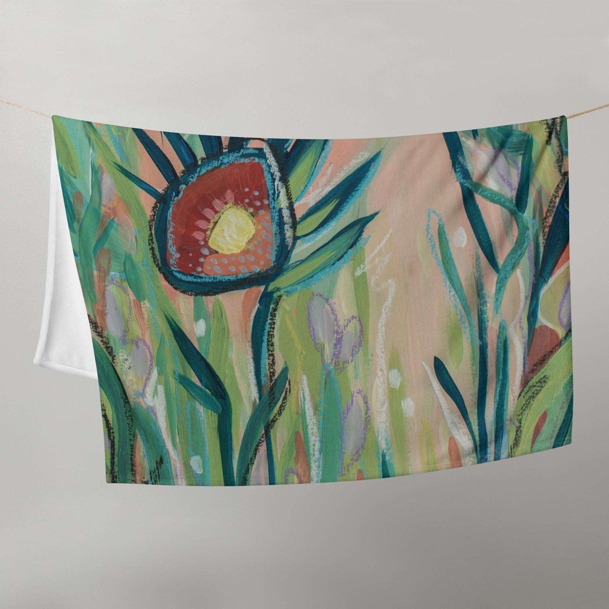 Footsteps in the Distance 1, Throw Blanket