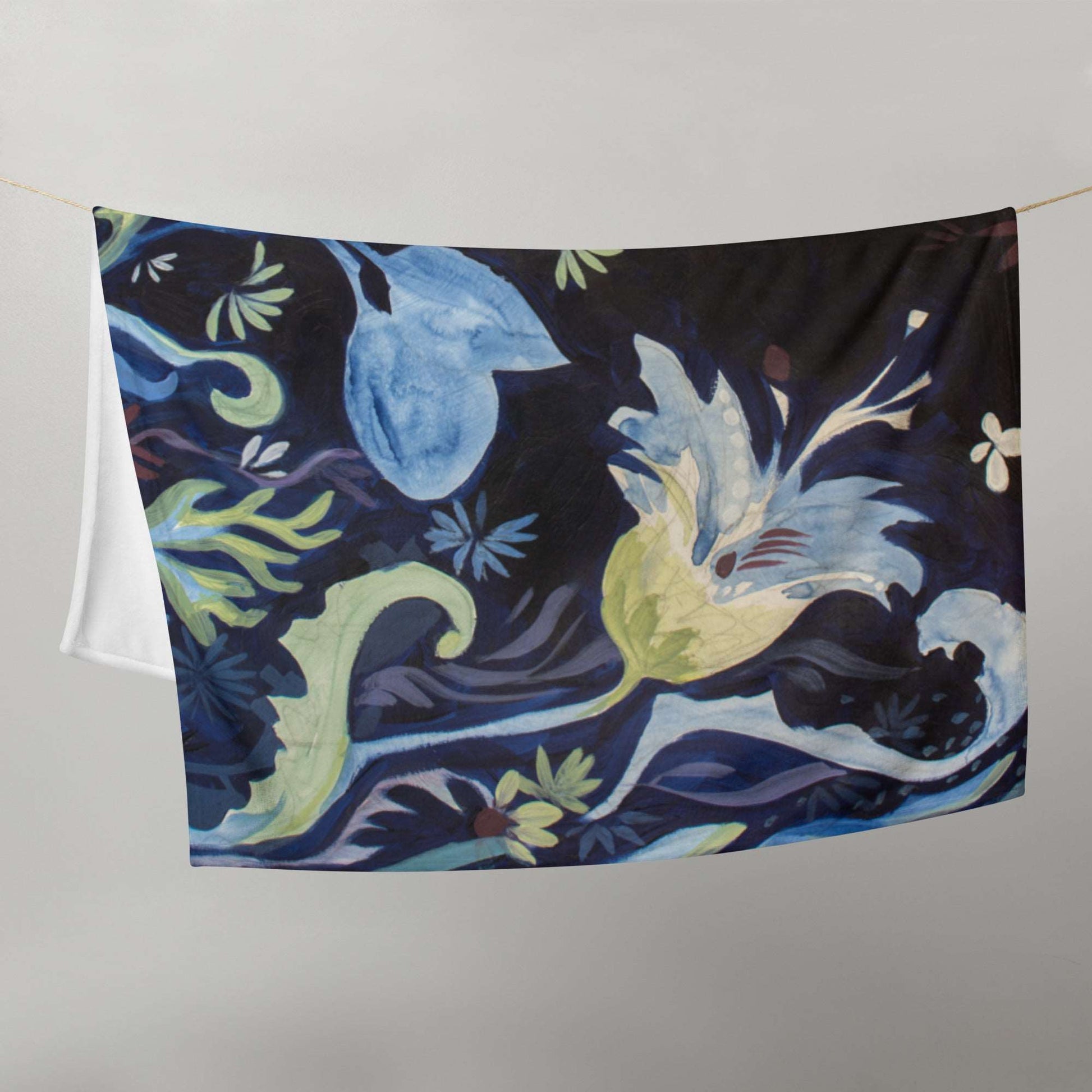 Blue Nightfall 3 Throw Blanket