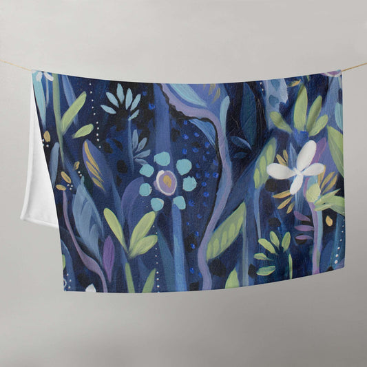 Blue Nightfall 2 Throw Blanket