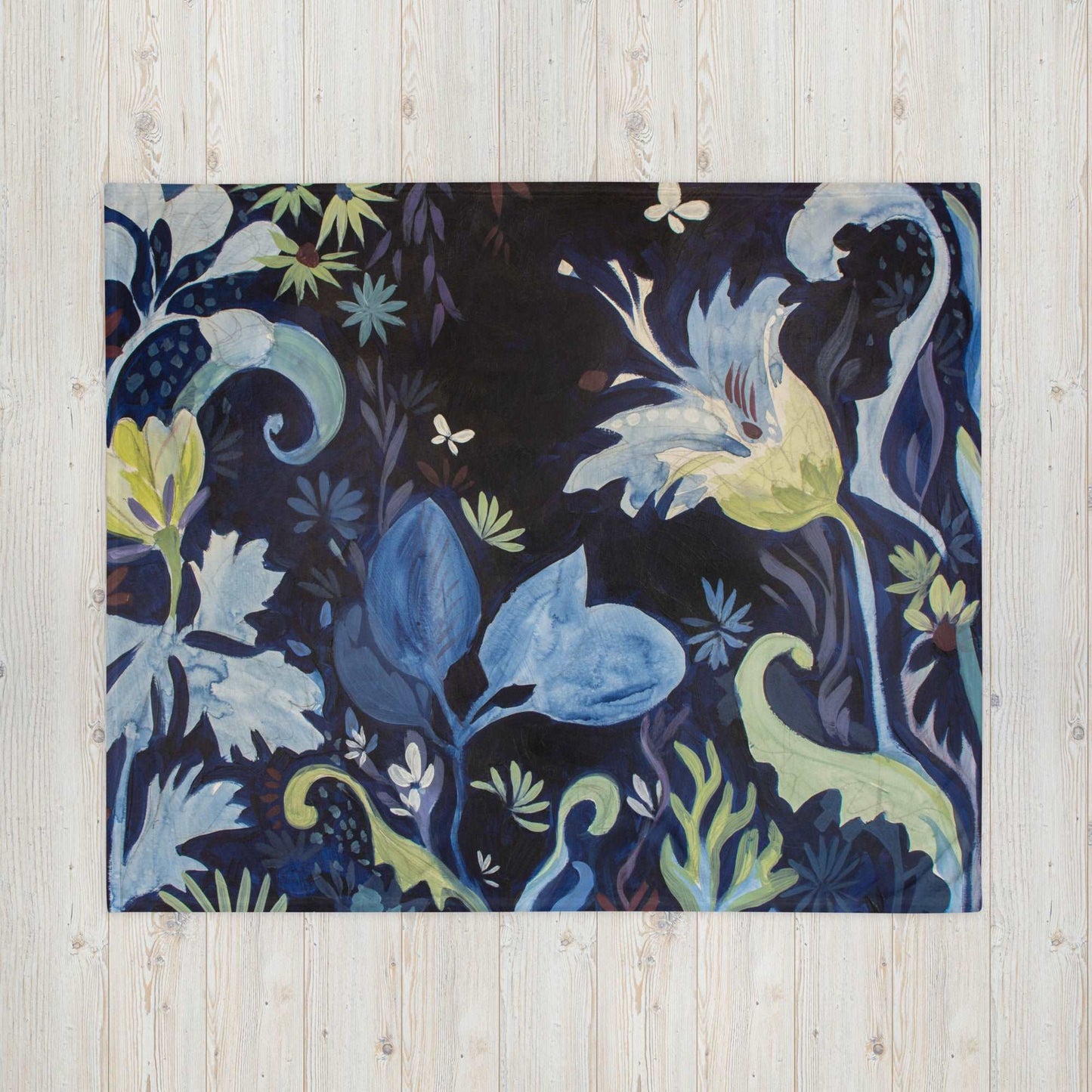 Blue Nightfall 3 Throw Blanket