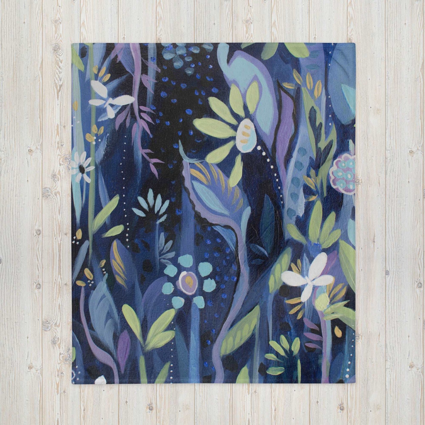 Blue Nightfall 2 Throw Blanket