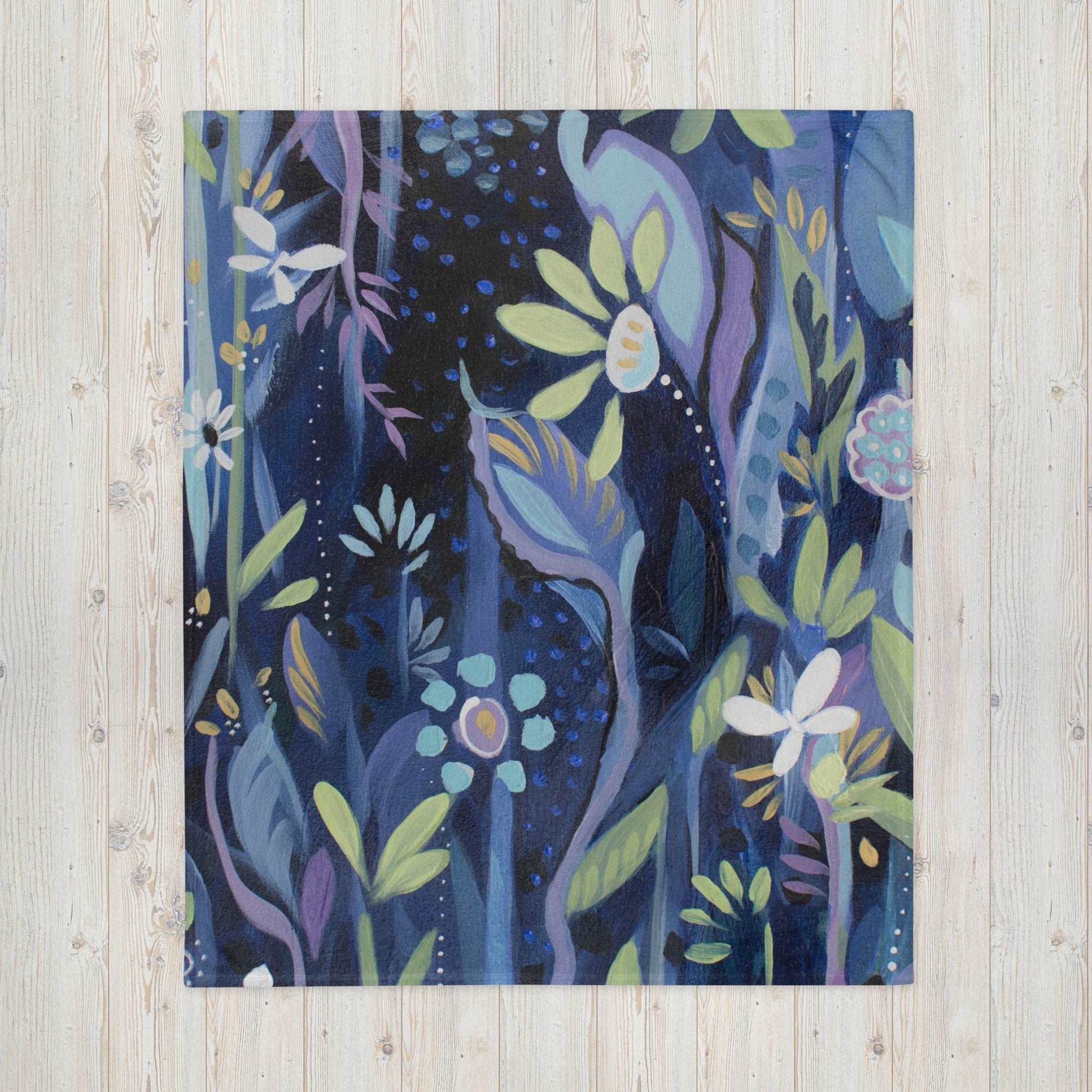 Blue Nightfall 2 Throw Blanket