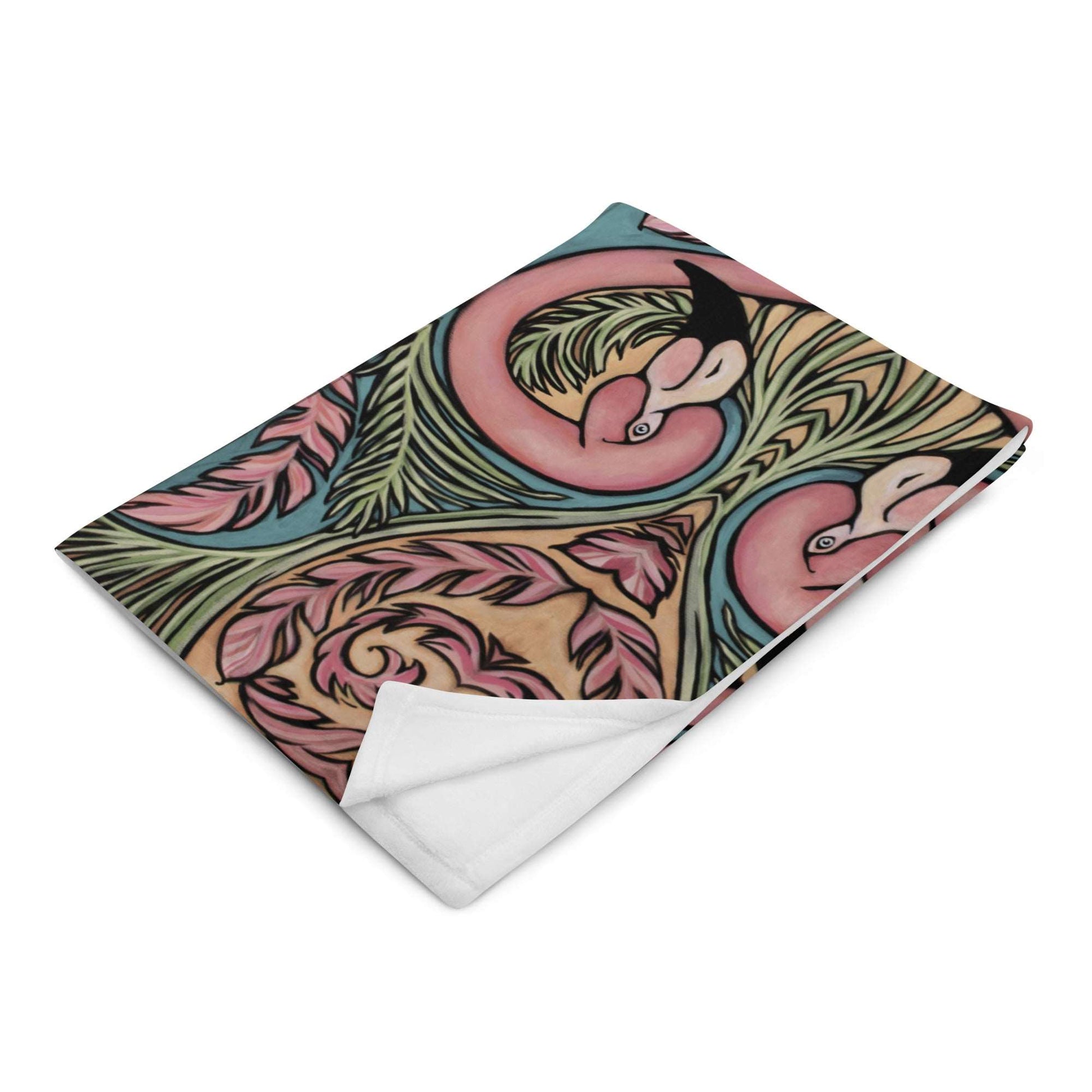 Flamingo Baby, Throw Blanket