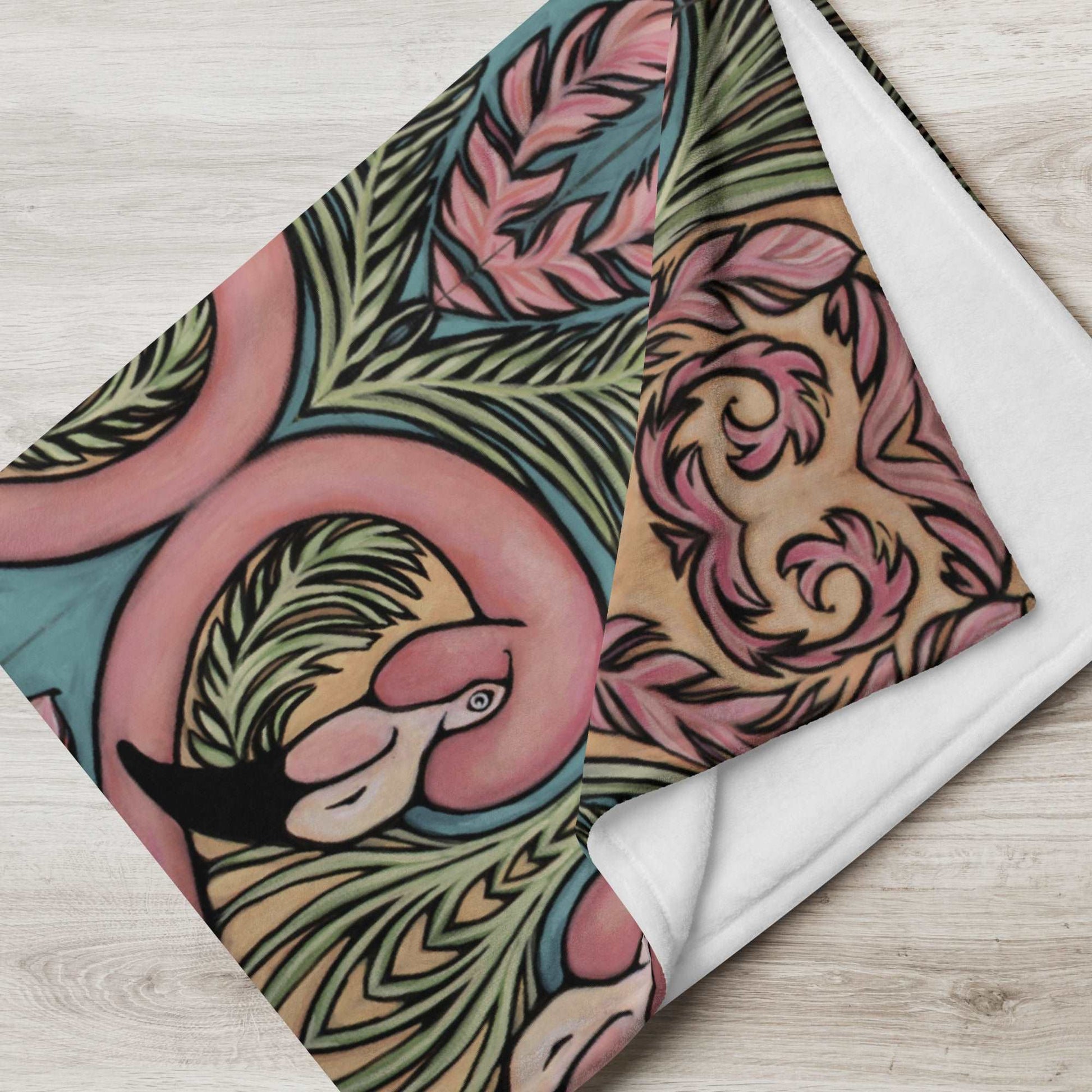 Flamingo Baby, Throw Blanket