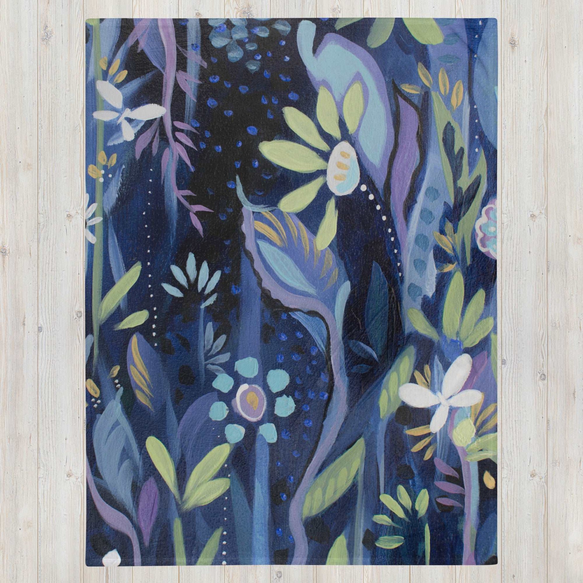 Blue Nightfall 2 Throw Blanket