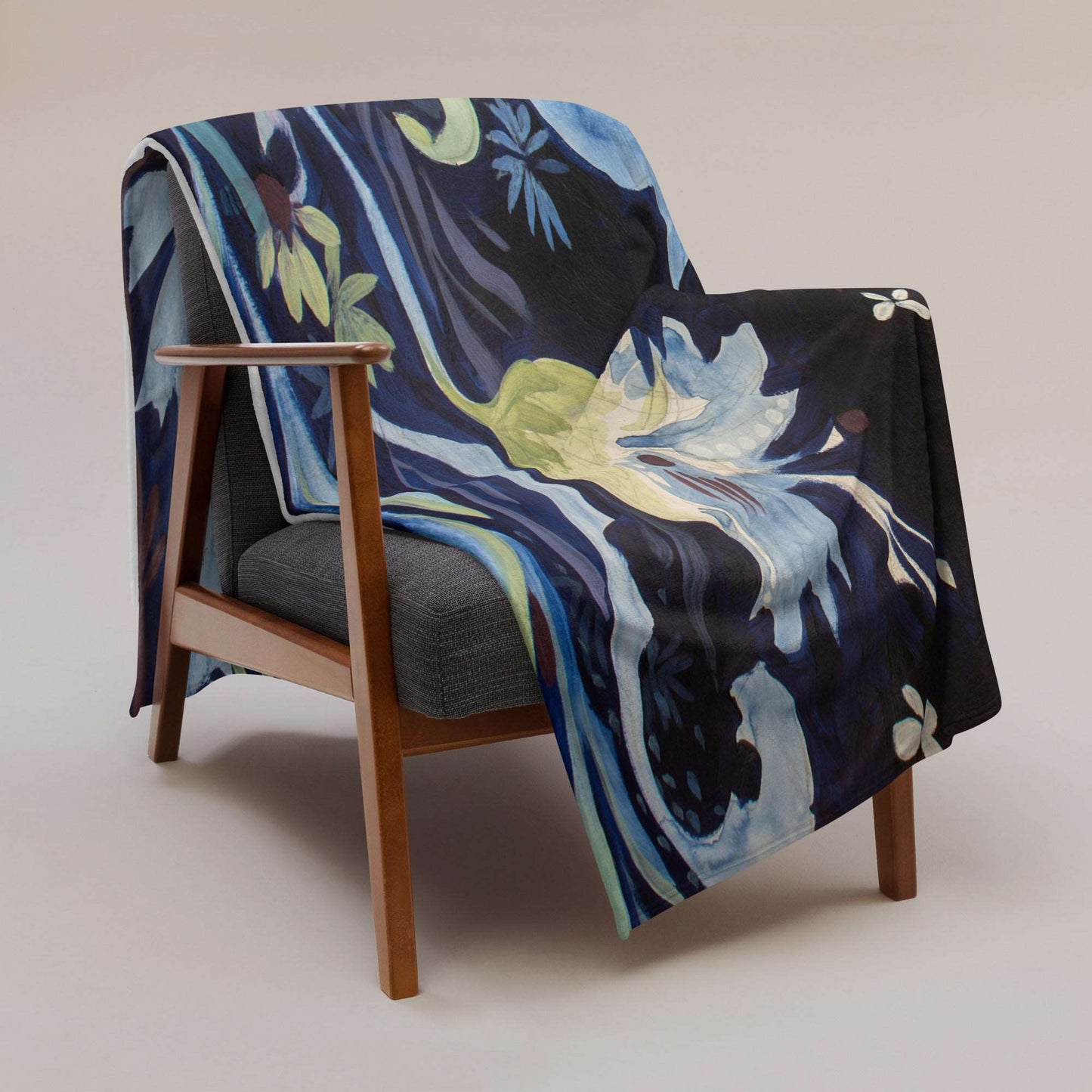 Blue Nightfall 3 Throw Blanket