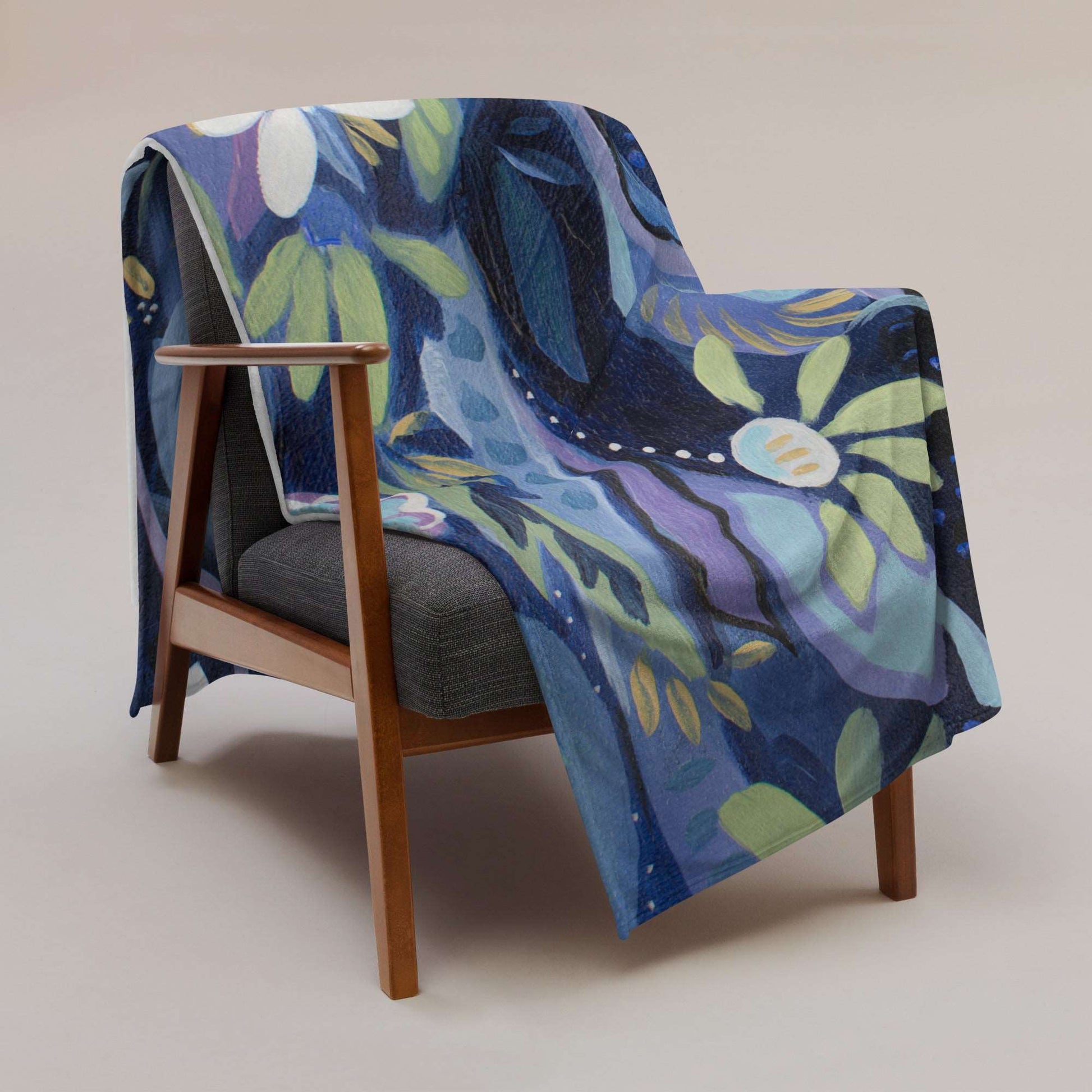 Blue Nightfall 2 Throw Blanket