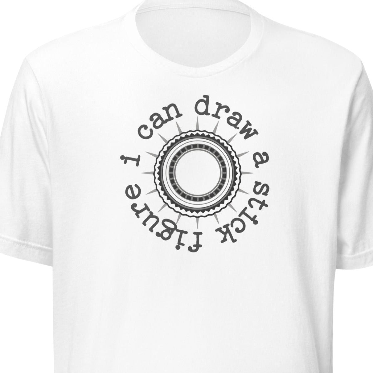 I can draw a stick figure ( interactive) t-shirt