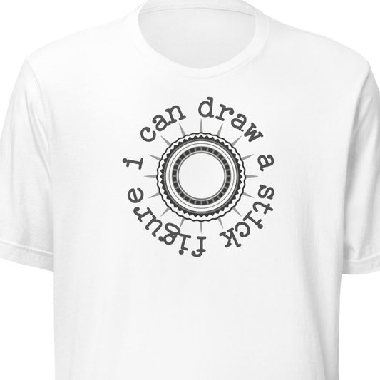 I can draw a stick figure ( interactive) t-shirt