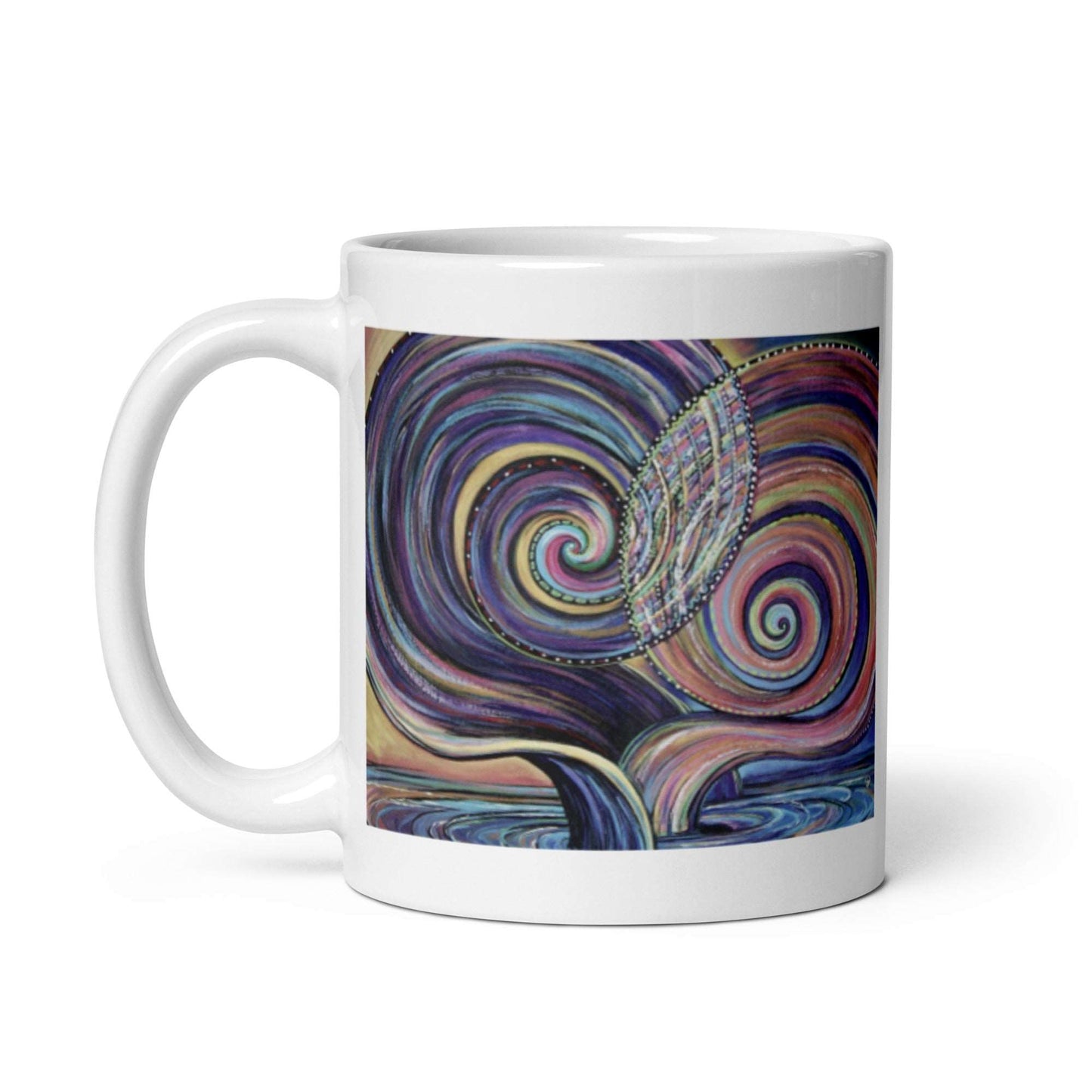 Fish, White glossy mug