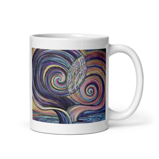 Fish, White glossy mug