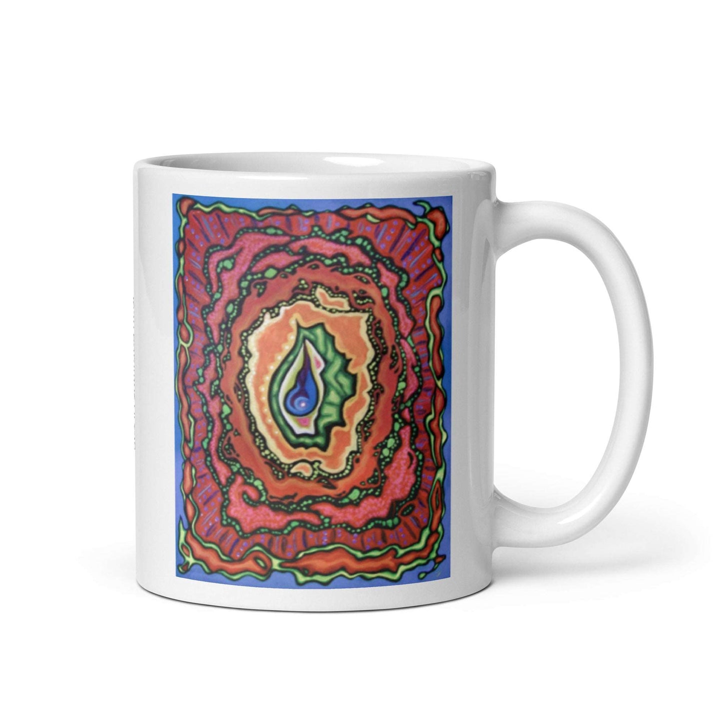 Break Down, White glossy mug