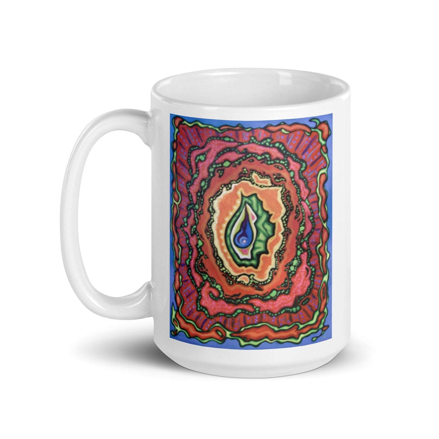 Break Down, White glossy mug