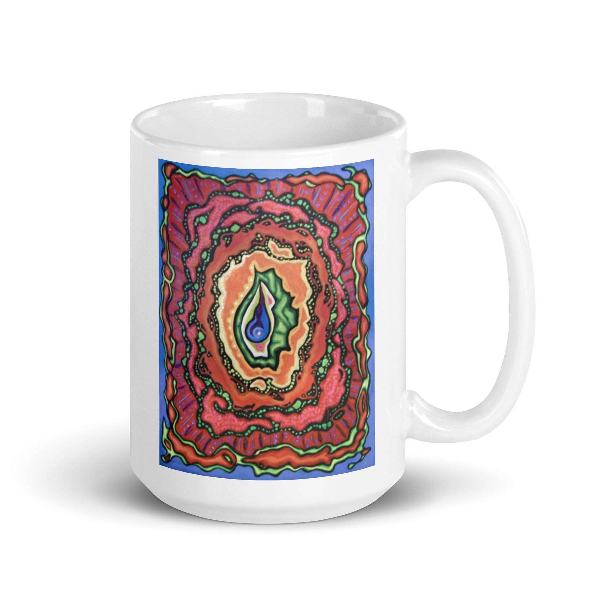 Break Down, White glossy mug