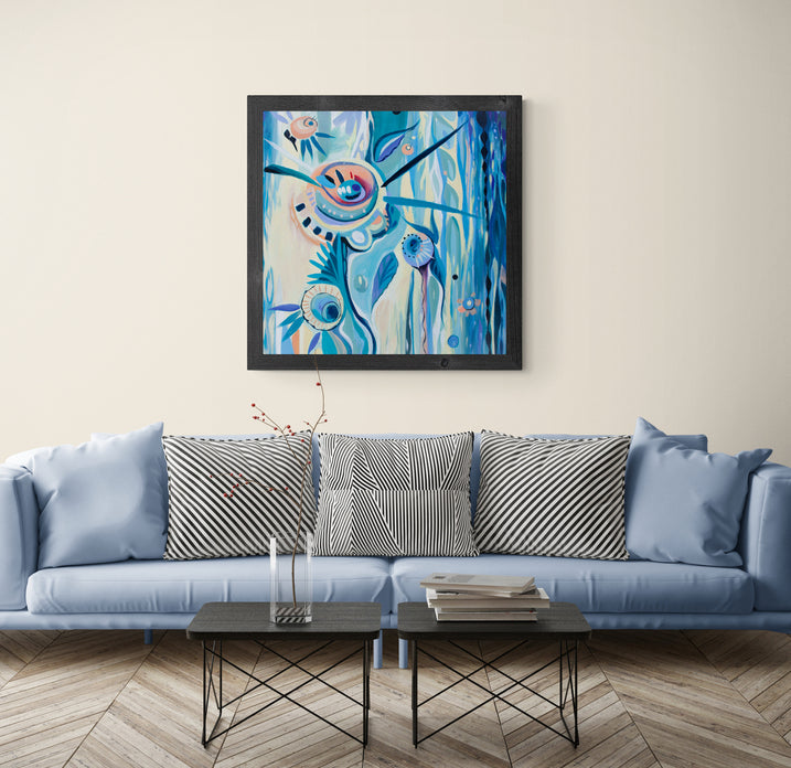 HIP HOP, Original abstract canvas painting P.O.R.