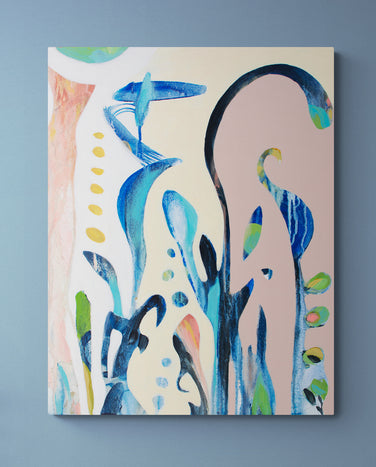 DOVE, Original abstract canvas painting P.O.R.