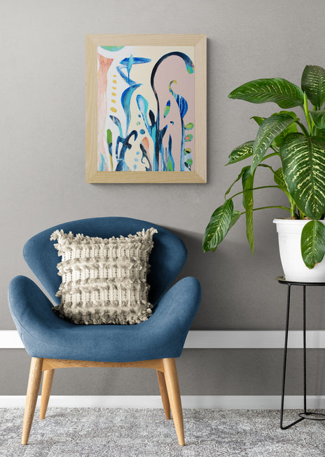 DOVE, Original abstract canvas painting P.O.R.