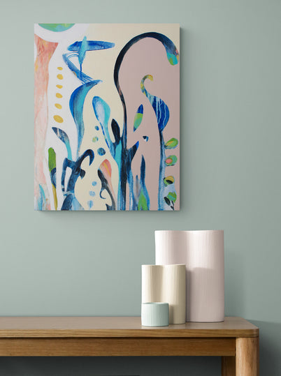 DOVE, Original abstract canvas painting P.O.R.