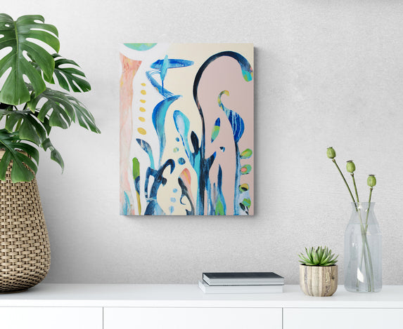 DOVE, Original abstract canvas painting P.O.R.