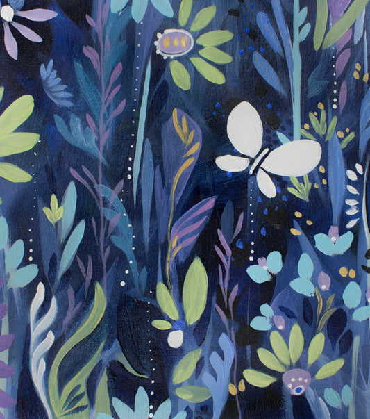 Blue Nightfall 1 painting  P.O.R.