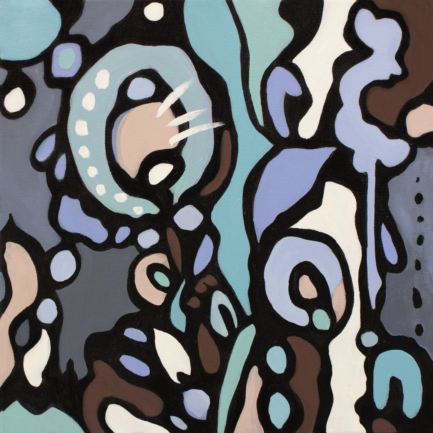 Z-STREET, Original abstract canvas painting P.O.R.