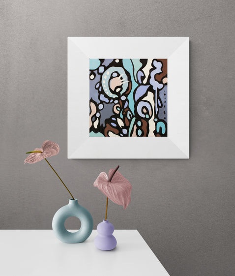 Z-STREET, Original abstract canvas painting P.O.R.