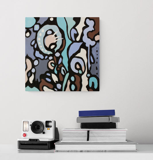 Z-STREET, Original abstract canvas painting P.O.R.