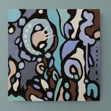 Z-STREET, Original abstract canvas painting P.O.R.