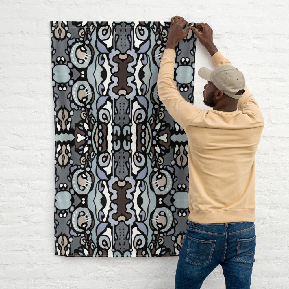 Z-Street, Gray Tapestry Flag